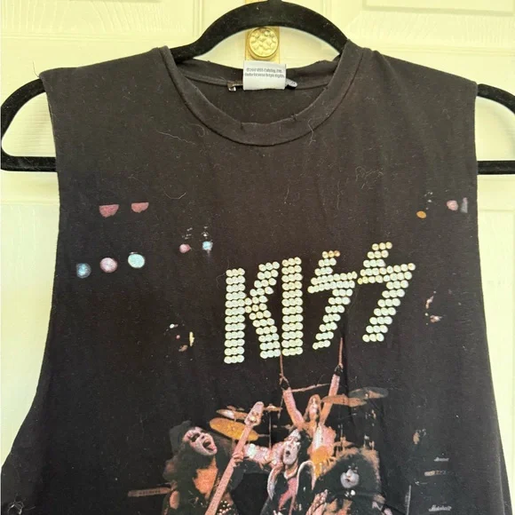 2017 Kiss Shirt Alive! Glam Metal Band Women's Tank Top Tee Medium - Picture 3 of 10